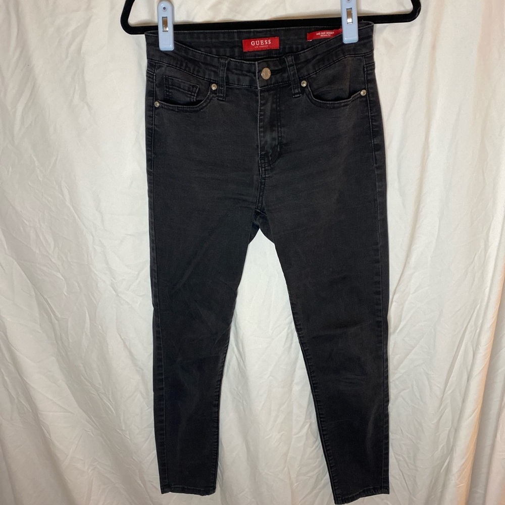 Faded black skinny jeans